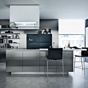 Vermonhouzz 모듈 맞춤형 레스토랑 알루미늄 주방 캐비닛 유리 제조 - Product Image 3