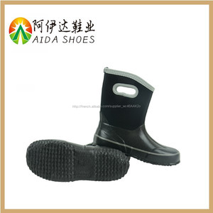 Kid 's <span class=keywords><strong>noir</strong></span> moitié néoprène caoutchouc bottes - Product Image 3