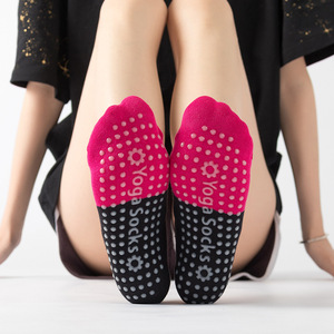 Bonypony – chaussettes de Yoga colorées pour femmes, motif de <span class=keywords><strong>chat</strong></span> mignon, à la mode, motif de dessin animé, Bandage de haute qualité, Pilates, chaussettes de Ballet - Product Image 3
