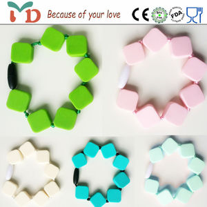 Personnalisé Silicone Bébé de Dentition Dentition Mâcher Perles Pendentif <span class=keywords><strong>Bracelet</strong></span>/<span class=keywords><strong>Bracelet</strong></span>/Bijoux Infirmière - Product Image 4