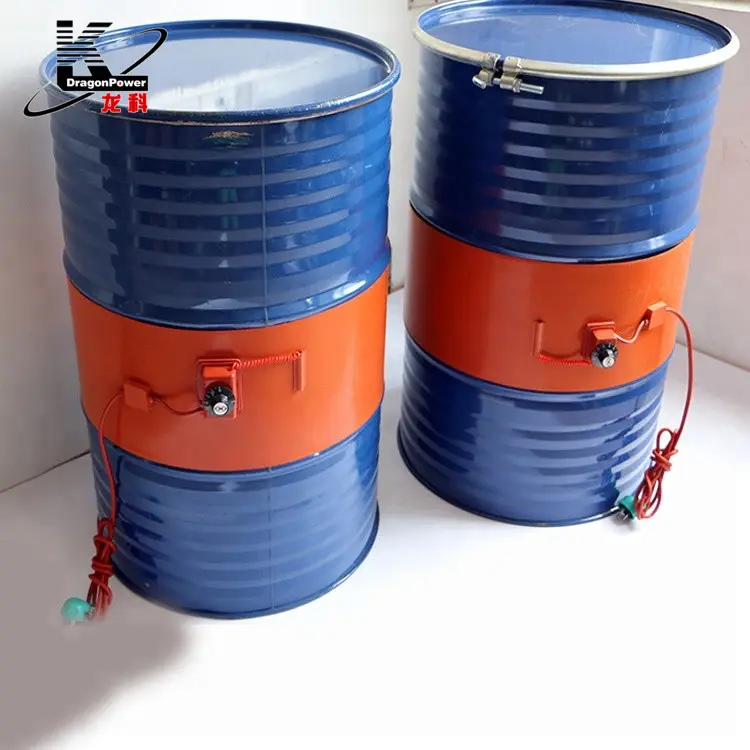 DragonPower 55แกลลอนยางซิลิโคนเครื่องทำความร้อนถังน้ำผึ้งกลองเครื่องทำความร้อนสำหรับถังน้ำมันความร้อน