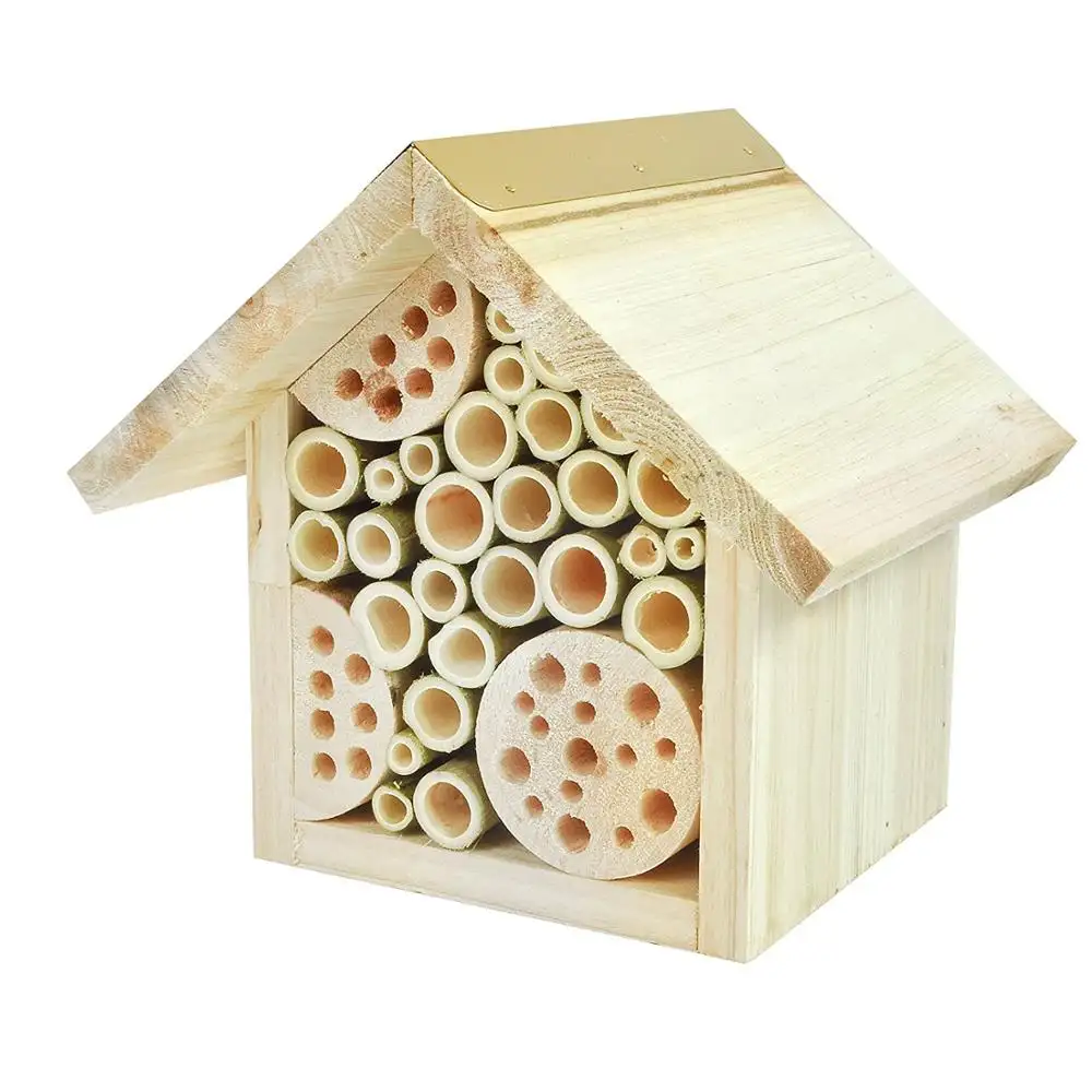 Décor à la maison Sculpté En Bois Abeille maison