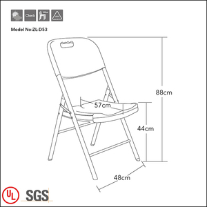 Sedia da <span class=keywords><strong>spiaggia</strong></span> pieghevole bianca in plastica leggera pieghevole per <span class=keywords><strong>spiaggia</strong></span> - Product Image 6