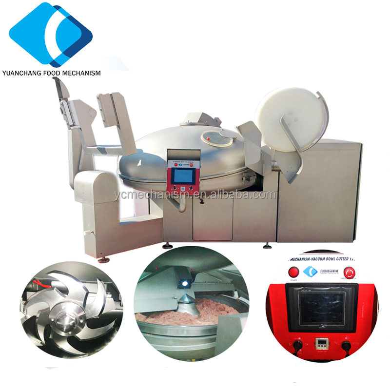 ZKZB-530 Meat Sausage Vacuum Bowl Chopper Chicken Meat Bowl Cutter Industrial Meat Bowl Chopping Machine Price