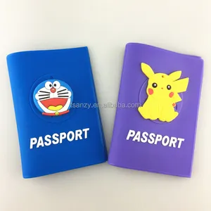 Biểu tượng tùy chỉnh phim hoạt hình emblem mềm pvc ID card bìa hộ chiếu