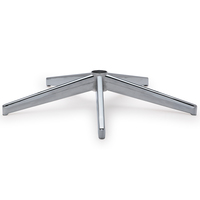 Base de chaise pivotante en aluminium, qualité standard, contemporaine, pour extérieur, maison, bureau XJ003
