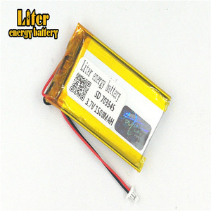 Plug 1.0-2 P 3.7 V 703545 1500 mah factory high quality lithium polymer battery rechargeable li-ion battery lipo - Product Image 1