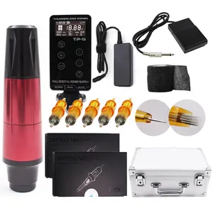 Bmx Professionele Tattoo Kit Rotary Motor Machine Kit Tattoo Pistool Mini Voeding Tattoo Kit