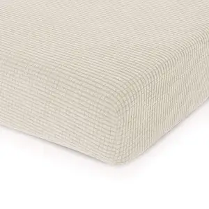 Hot sell solid color elastic modern universal polyester knitted sofa seat cushion covers