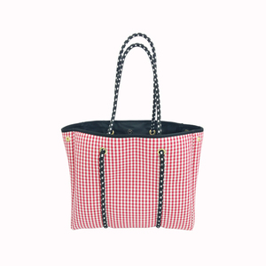 Bolso de playa de neopreno de alta calidad <span class=keywords><strong>para</strong></span> mujer con cierre de botón magnético de estilo personalizado con paneles y forro de lona - Product Image 4