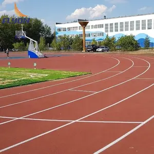 Tous temps certifié IAAF Sandwiched and Pull quatre piste de course/piste/piste d'athlétisme en caoutchouc piste de tartan