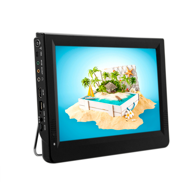 12 Inch Portable Tv With Battery Mini Tv Portable Digital Supports DVB-T/DVB-T2/ATSC/ISDB/ Flat Screen Television