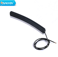Capteur optique de sécurité pour porte en caoutchouc EPDM, protection IP65, 12-24V DC, anti-pincement