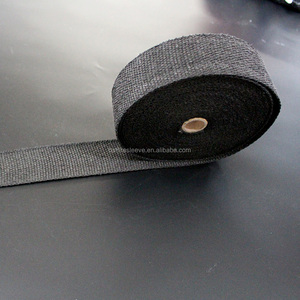 Isolation <span class=keywords><strong>thermique</strong></span> en céramique de fibre de verre graphite noir pour échappement - Product Image 2