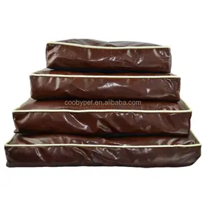 luxury high quality PU leather dog/pet bed dog cushion