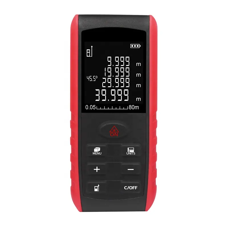 hot selling 80m portable digital distance meter laser measure 80m laser distance meter rangefinder 80m E80