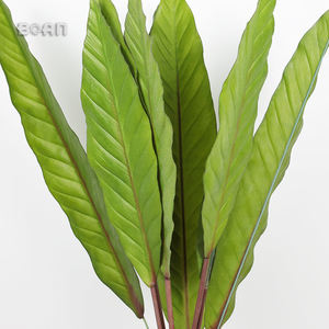 <span class=keywords><strong>Vendita</strong></span> calda realistica durevole vero tocco fatto a mano foglie artificiali foglia di Banana per la casa arredamento Fleuriste - Product Image 2