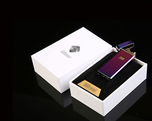 Couleur personnalisée usb électronique rechargeable cigarette briquet arc léger avec bouton - Product Image 5