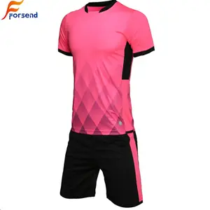 Camiseta de entrenamiento de fútbol para adultos, color rosa, uniforme de fútbol a la venta