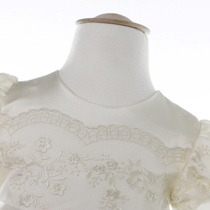 Nuovo Arrivo: Elegante Abito da Battesimo in Pizzo Champagne per Neonati, Vestito Lungo per Cerimonia - Product Image 5