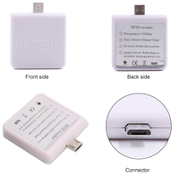 Lector de Tarjetas Inteligentes NFC RFID de 13.56MHz con Micro USB para Android, ISO 14443A, UID de 4/7 Bytes, Adaptable S50 S70 F08, Material ABS