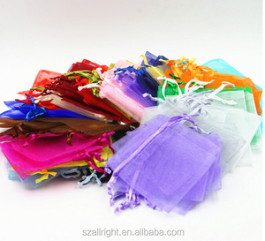 <span class=keywords><strong>Sac</strong></span> cadeau en <span class=keywords><strong>Organza</strong></span> transparent, pochette à cordon imprimé, résistant à l'humidité, modèles OEM personnalisés 360 - Product Image 2
