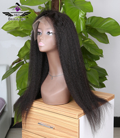 Catálogos gratuitos yaki rizado recto 100% cabello humano virgen Peluca de encaje completo shevy monofilamento hombres peluca gorra