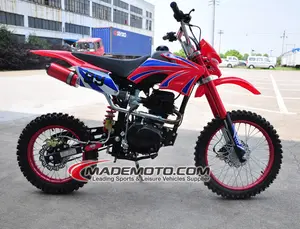 Cor vermelha 150cc dirt bike/motocross para vendas barata
