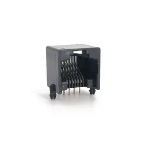 XL-88180 China Supplier Offers High Quality 1 Port Cat5e RJ45 Modular Jack with 90 Degrees For PCB and Faceplate