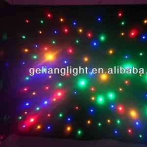 Soft flexible LED star curtain