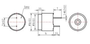 جرس كهربائي بيزو 105 ديسيبل 12 فولت للإنذار - Product Image 6