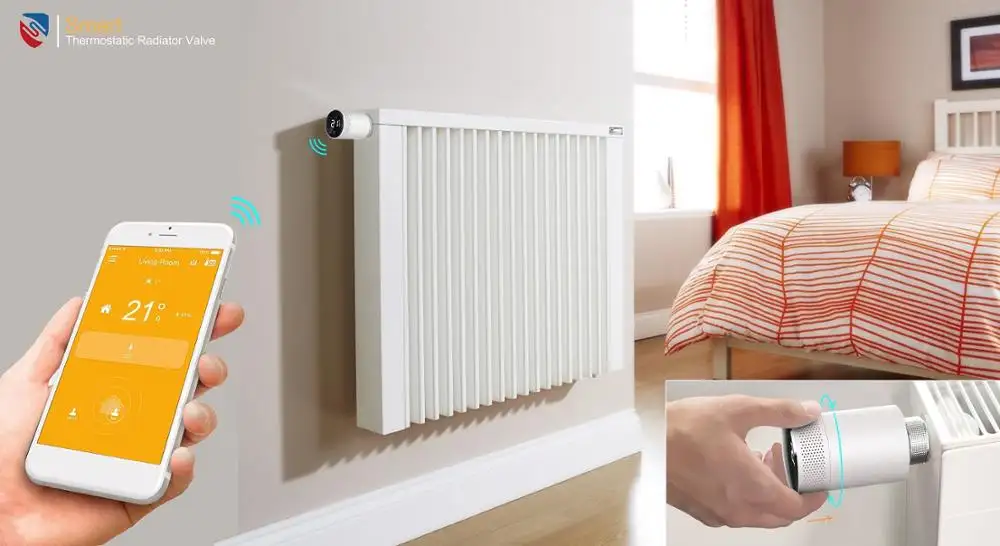 ZigBee — thermostat de chauffage automatique sans fil, Bluetooth, intelligent, programmable, TRV, pour bricolage, diy