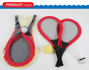 Bán Sỉ Bộ Đồ Chơi Bằng Nhựa 2 Quả Bóng Vợt Bãi Biển Bộ Vợt Cầu Lông Mềm Nhẹ Vợt Thể Thao Ngoài Trời Vui Nhộn Mới Cho Trẻ Em - Product Image 4