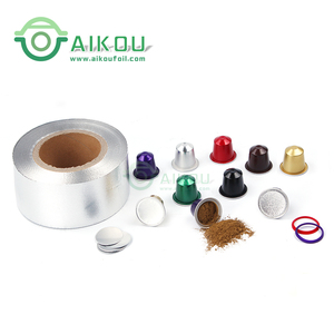 Aluminum compatible Nespresso packaging empty capsule box disposable foil cup cafe customized colorful logo with lid coffee pods