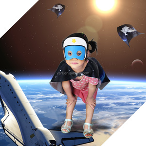 Cartoon <strong>Astronaut</strong> Satin Cape Dress up <strong>Costume</strong> with Felt Face Wearing for <strong>Kids</strong> Christmas eve - Product Image 4