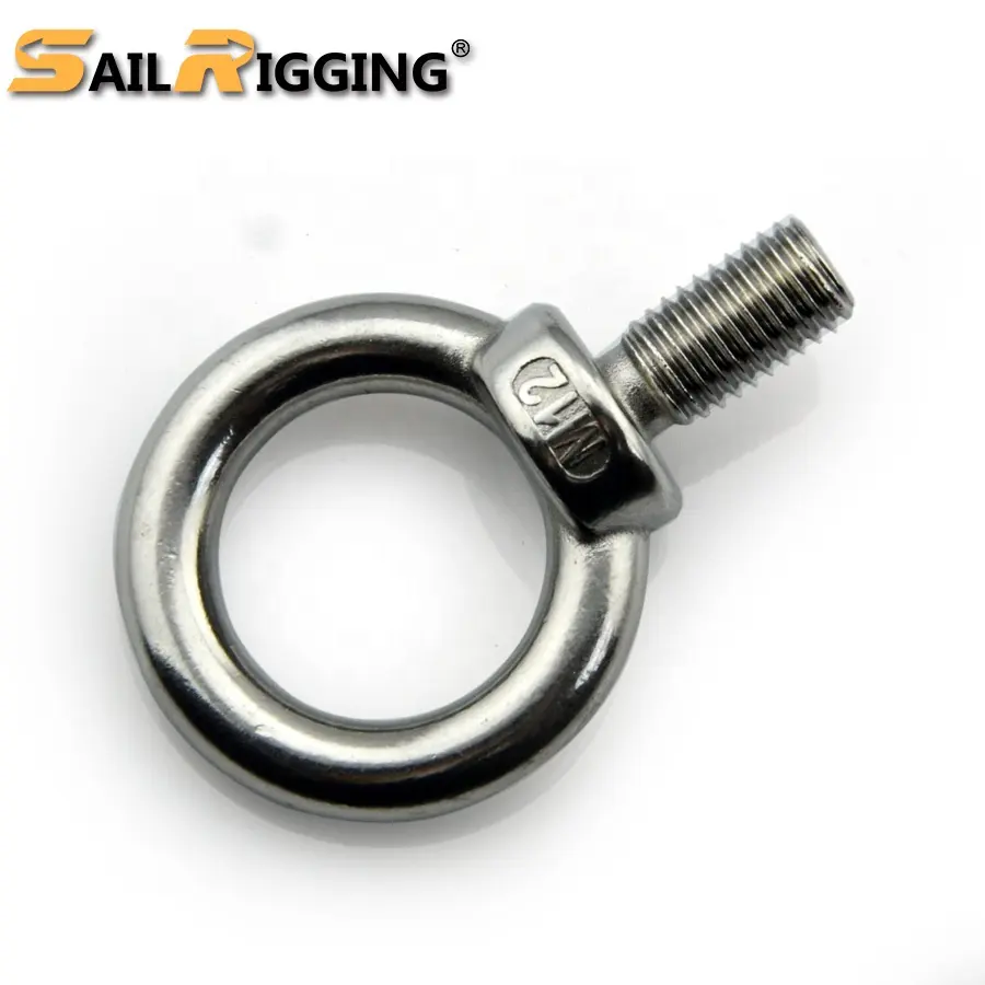Lifting Bolt Din580 M3 Forged Lifting Rigging Eye Bolt Anchor 316 304 Stainless Steel