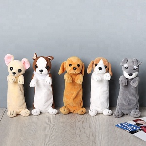 Commercio all'ingrosso di Kawaii di Cancelleria Peluche con la Chiusura Lampo Sacchetto di Peluche Animale Del Fumetto di Figura del Cane Sacchetto Della Matita di Scuola Forniture - Product Image 6