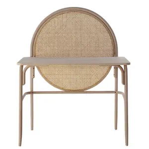 Excellent Modern Home Furniture Allegory Desk Rattan Weave Wood Frame Table