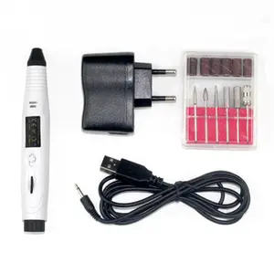 Elektrische Maniküre Pediküre Nagelfeile Bohrer Kit Acryl Tragbare Salon Maschine Stiftform Nagelbohrgerät