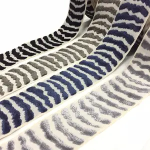 Tela Jacquard de terciopelo para tapicería, cortina con flecos, embellecedor de cortinas - Product Image 4