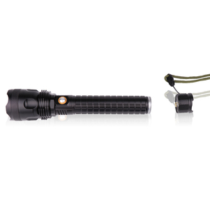 En aluminium Alliage Personnalité Zoomables DC Charge Directe <span class=keywords><strong>Police</strong></span> <span class=keywords><strong>Torche</strong></span> Lumière Lumineux LED Tactique <span class=keywords><strong>lampe</strong></span> de Poche - Product Image 3
