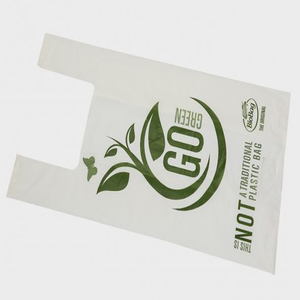 Disposable PE PLA Plastic Heat-Seal Handle Packaging <strong>Bags</strong> Biodegradable <strong>Vegetable</strong> Fruit <strong>Bags</strong> for Food Compost New Eco-Friendly - Product Image 2