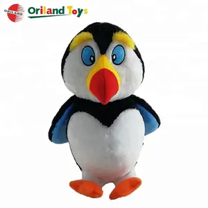 famous logo branded soft toys stuffed plush penguin dolls