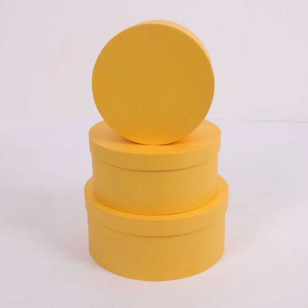 2245 полноцветная картонная круглая коробка для шляп оптом