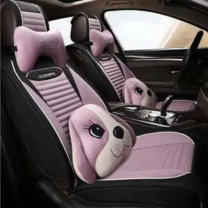 หรูหราผ้าลินิน Auto Universal Car Seat ครอบคลุมรถยนต์ F-06