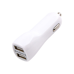 Phổ điện thoại di động xe Sạc Adapter sạc nhanh mini nhôm bán buôn điện thoại di động kép USB cổng sạc xe hơi - Product Image 1