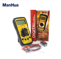 Multimeter Digital DT-9205A Voltmeter Ammeter OHM Volt Tester AC/DC LCD Pengukur Arus Listrik dengan Proteksi Beban Berlebih