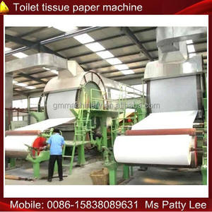 Waste paper, reycling bagasse paper toilet paper that ago the machinery, 1880mm, ton/days - Product Image 1