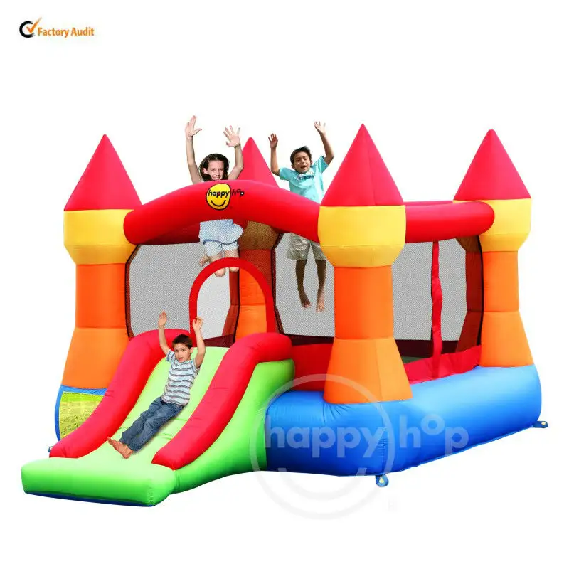 Happy Hop Inflatable BouncerปราสาทBouncer-9017NปราสาทBouncerสไลด์กระโดดปราสาทBouncer House