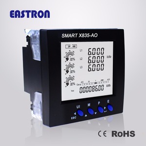4-20mA đầu ra thông minh X835-AO ba giai đoạn 96*96 Mét đa chức năng thông minh Power Meter bảng điều chỉnh gắn năng lượng Meter,CE phê duyệt - Product Image 3